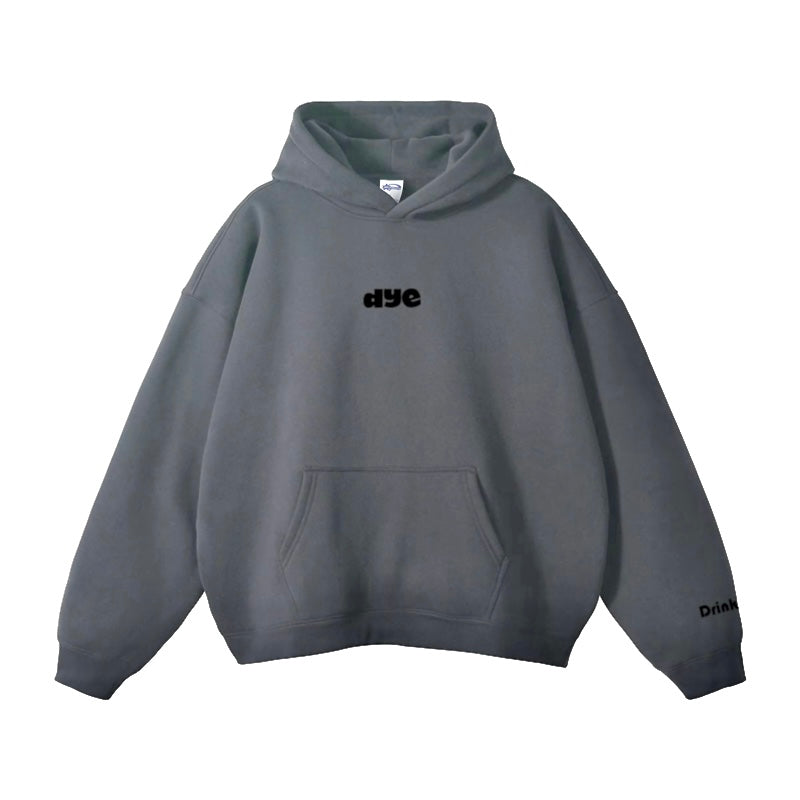 Dye Cropped Oversized Hoodie